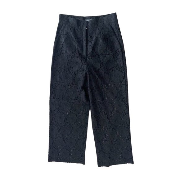 Dolce & Gabbana lace sheer straight leg pants size44